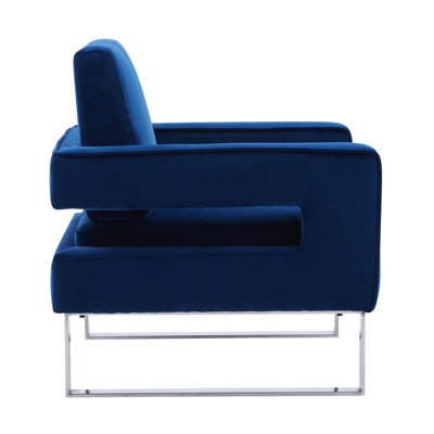 Morden Velvet Accent Chair Set of 2 by Latitude Run