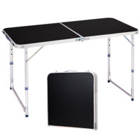 4Ft. Rectangular Patio Folding Table Aluminum by Ebern Designs