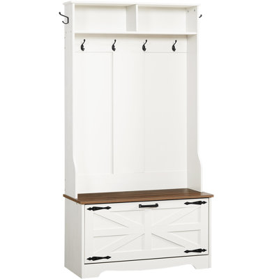 65.7" Hall Tree with Bench and Storage by Gracie Oaks
