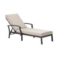 SeeHill Pool Lounge Chair, Aluminum Outdoor Chaise Lounge with Thick Cushion, Outdoor Lounger Pool Furniture with 6-Position Adjustable Backrest, Pati