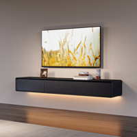 Modern Floating TV Stand Wall-Mounted Media Console with Storage