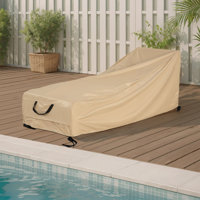 Gibson Outdoor Slope Chaise Lounge Cover With Breathable Vents, Handles, And Weather-Resistant Fabric by Latitude Run