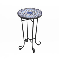 Patio Side Table With Shelf by Ophelia & Co.