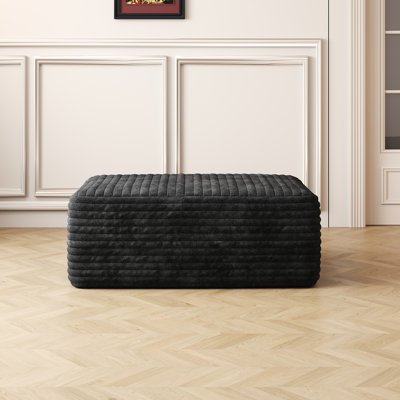 Corduroy ottoman by Latitude Run