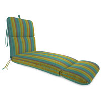 Sunbrella 74" x 22" Outdoor Chaise Lounge Cushion with Ties and Loop by East Urban Home