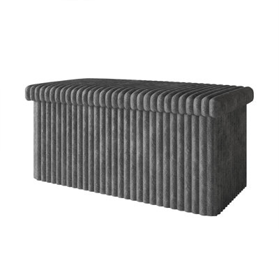 Florence 30" Upholstered Folding Storage Bench by Ebern Designs