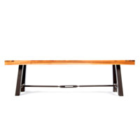 Acacia Wood Outdoor Dining Bench - Weather-Resistant Backless Patio Bench For Garden Or Deck by 17 Stories