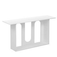Modern And Curved Design Console Table With Shelf by George Oliver