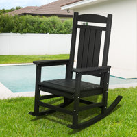 HDPE Rocking Adirondack Chair by Dovecove