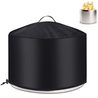 22 Inch Round Fire Pit Cover for Solo Stove Bonfire 2.0, 600D Heavy Duty Waterproof Firepit Accessories for Outdoor Camping, All-Weather Resistant by Rebrilliant