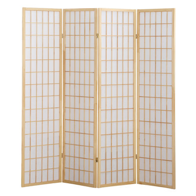 4 Panel Oriental Shoji Screen / Room Divider