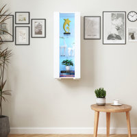 Storage Cabinet With Aluminum Strip Lamp by Ebern Designs