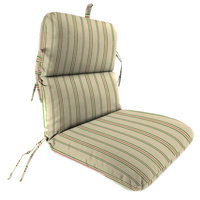 Byrom 22" x 45" Outdoor Chair Cushion with Ties and Loop by Bay Isle Home