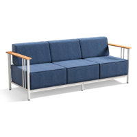 Coan Archlebov 79.1" Wide Outdoor Powder Coated Steel Patio Sofa – Deep Seating Outdoor Couch With 10" Thick Cushions by Latitude Run