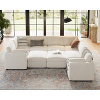 U-Shaped Modular Sectional Sofa, Oversized 9 Seat Couch by Latitude Run