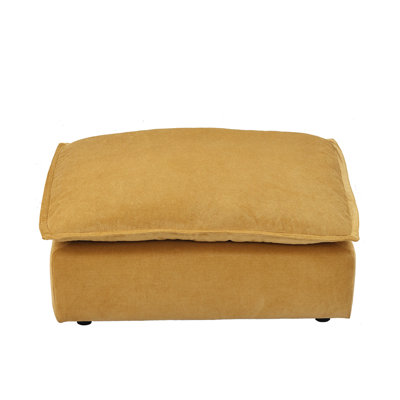 43" W Corduroy Modular Sofa Ottoman Module by Mercer41
