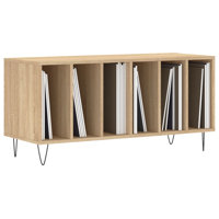 vidaXL Record Cabinet Engineered wood, Iron Medium Modern by VidaXL