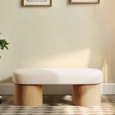 Simple bench shoe-changing bench clothing store by Hokku Designs