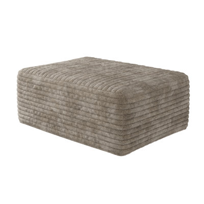 Corduroy ottoman by Latitude Run