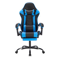 Westley PU Leather Gaming Chair with Adjustable Recline, Headrest & Footrest by Inbox Zero