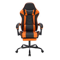 Westley PU Leather Gaming Chair with Adjustable Recline, Headrest & Footrest by Inbox Zero