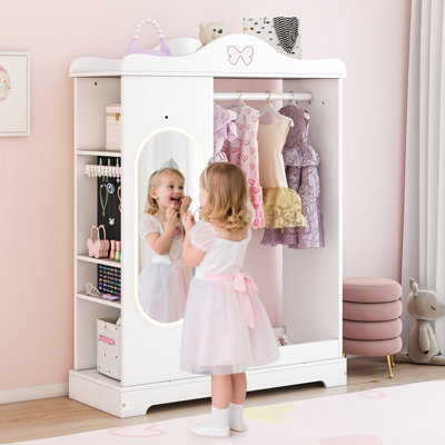 Kids Armoire With Jewelry Cabinet by Harriet Bee