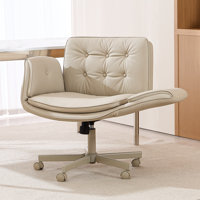 Criss Cross Chair with armrest,Cross Legged Chair with wheels by Latitude Run