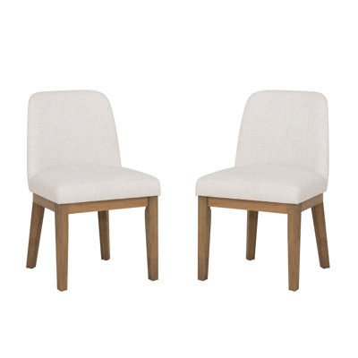 Tucker Cream Upholstered Side Chairs by George Oliver