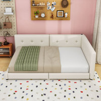 Linen Upholstered Daybed with Built-In USB Ports and Sturdy Wood Frame by Latitude Run