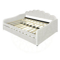 Luxurious Upholstered Hartline with Pull-Out Trundle and Sturdy Construction by Latitude Run