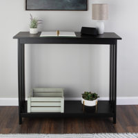 Console Table - 39in X 11.8in Narrow Entryway Table - 2-tier Sofa Table With Open Storage Shelf - Console Tables For Entryway, Hallway, And Foyer - Li by Arlmont & Co.
