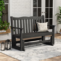 49.21" Outdoor Glider Bench by Red Barrel Studio