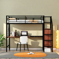 Loft Bed With Storage Stairs And Desk by Mason & Marbles