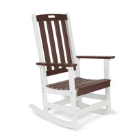 Aoodor Outdoor HDPE Rocking Chair by Beachcrest Home