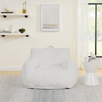 Lucas 43" Bean Bag Chair-Kids, Teens, and Adults - Filled with Memory Foam by Trule
