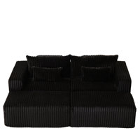 87" Oversized Sectional Lounge Chaise,No Assembly Required,Cloud Plush Loveseat by Ivy Bronx