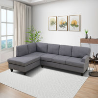 96" Sackcloth Living Room 2-Piece Sofa Set by Ebern Designs