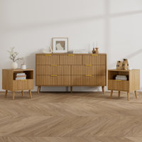 3-Piece Bedroom Set (1 Dresser + 2 Nightstands) by George Oliver