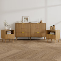 3-Piece Bedroom Set (1 Dresser + 2 Nightstands) by George Oliver