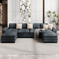 Upholstered Modular Sectional Sofa Cloud Couch by Mercer41