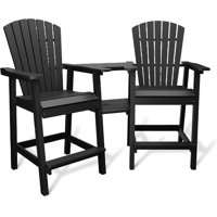Outdoor Recycled Poly Adirondack Barstools by Rosecliff Heights