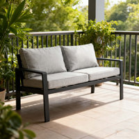 The Patio Loveseat Sofa with Cushions & Armrest & Backrest by Ebern Designs