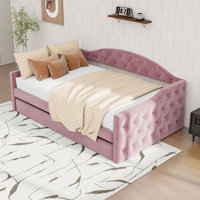 Upholstered Daybed with Trundle and USB by Lark Manor