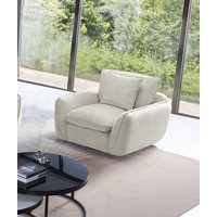 Upholstered Flared Arm Modular Living Room Sofa 2-Piece Set with Down-Filled Deep Seat (Chair + 97.5"W Sofa) by Wrought Studio
