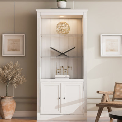 78.75" Display Bookshelf With Adjustable 5 Colors LED Light by Brayden Studio