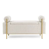 Storage Ottoman Bench, Ottoman With Storage, Foot Rest Stool, Load 250 Lb, Living Room, Bedroom, Entryway,Beige