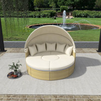 Patio Furniture Round Outdoor Sectional Sofa Set by Ebern Designs