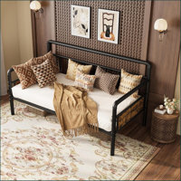 Metal Daybed Frame Twin Size,Heavy Duty Metal Twin Bed Frame,Daybed for Living Room Bedroom Guest Room by Williston Forge