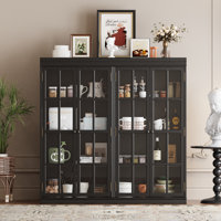 47.2"W Sideboard With 4 Glass Door by Ebern Designs