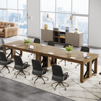 70.86" Rectangular Conference Table For 6-8, Large Business Seminar Table For Meeting Room by Gracie Oaks
